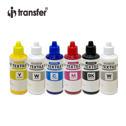 Tinta 100ml à base de água branca para impressão em tela têxtil Dtf Pet Tinta PET Tinta branca DTF Film Transfer DTF