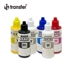 Tinta 100ml à base de água branca para impressão em tela têxtil Dtf Pet Tinta PET Tinta branca DTF Film Transfer DTF