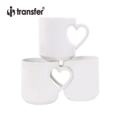 11oz Heart Shaped White Mug