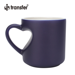 Heart Shape Handled Color Changing Mug