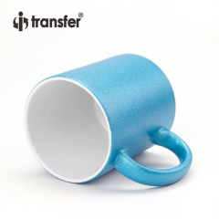 Tazas con purpurina de 11 oz, taza de café con destello, taza de cerámica creativa revestida con transferencia de calor para personalización