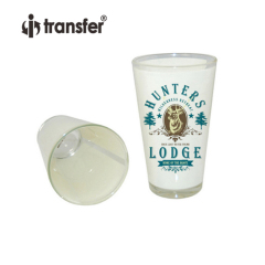 17oz Sublimation Latte Photo Glass Mug with White Patch