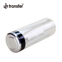 Double Wall Strainer Clear Insulated Sublimation Glass Bottle