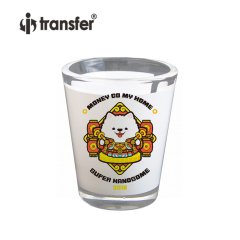 1.5oz Shot Glass Mug with White Patch