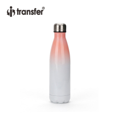 500ml Gradient Color Double Wall Vacuum Insulated Cola Water Bottle