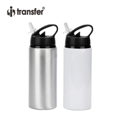 600ml Aluminum Sport Water Bottle with Suction Nozzle