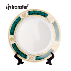 8" Sublimation Ceramic Plate with Lace Edge