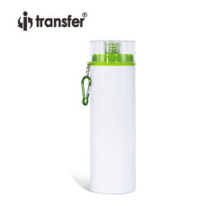 750ml Sport Aluminum Sublimation Water Bottle with Color Lid