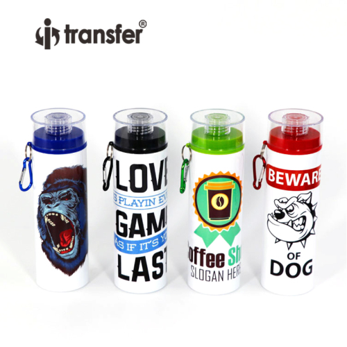 750ml Sport Aluminum Sublimation Water Bottle with Color Lid