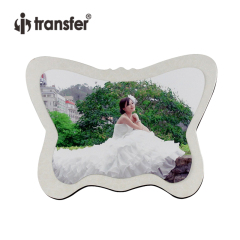 Butterfly Shaped Crystal Wooden Board Photo Frame