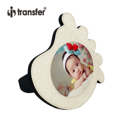 Foot Shaped Sublimation Blank Wooden Board Photo Frame