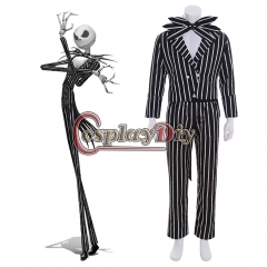 Nightmare before Christmas Jack Skellington cosplay costume stripe outfit