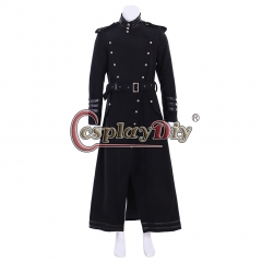 Cosplaydiy Plague Doctor Vintage Punk Gothic Mens Jacket Coat Steampunk Black Vintage Cosplay Unifrom Costume