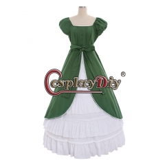 Cosplaydiy 18th Century Victorian Day Dress Medieval Retro Gothic Palace Ball Gown Dress Costume