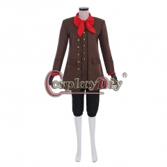 Cosplaydiy Custom Made Beauty and the Beast LeFou Cosplay Costume Adult Mens Boys Fancy Halloween Party Suit