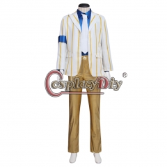 Cosplaydiy Custom Made Men's Suit Costume Cosplay Micheael Jackson Performance Clothes Cosplay Men's Jacket Pants Shirt Costume Cosplay