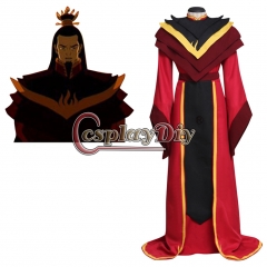 Lord Ozai Costume Cosplay Avater:The Last Airbender Adult's Red Outfit Costume Robe Cosplay for Halloween Carnival Party
