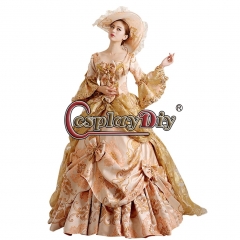 Cosplaydiy  Women's Victorian Rococo Dress Medieval Renaissance Regency Costume