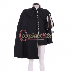 Cosplaydiy Men's Victorian Medieval Gothic Aristocrat Elegant Velvet Jacket 18th Century England Elegant Knight Costume