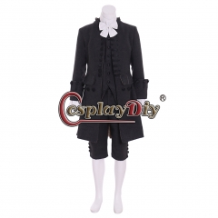 Cosplaydiy England Prince Cosplay Costume 18th Century British Mens French Militarty Suit Rococo Victorian Outfit