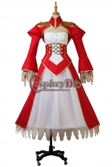 Cosplaydiy Anime Fate Grand Order Cosplay Costume Artoria Pendragon Nero Cosplay Costume Saber Cosplay Full Set