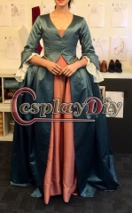 Cosplaydiy Outlander Claire Randall cosplay costume dress