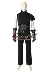 (Without Shoes) Final Fantasy VII Remake Cloud Strife Cosplay Costume Men Black Outfit