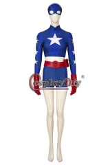 Cosplaydiy Stargirl Costume Courtney Whitmore Cosplay Stargirl Star Stars Jumpsuit Halloween Costumes For Women Zentai Adult