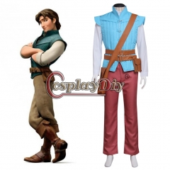 Cosplaydiy Tangled Rapunzel Prince Flynn Rider Cosplay Costume Suit Adult Men Halloween Party Outfit Cosplay Costume Custom Made