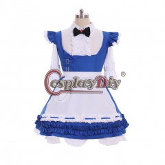 Cosplaydiy Anime Final Fantasy XIV FF14 Miqo'te Cosplay Costume Halloween Christmas Carnival Dress Maid Servant Uniform Dress Custom made