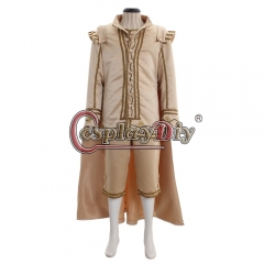 Cosplaydiy 18th Century Medieval Mens Tudor Dynasty Cosplay Costume Retro Gothic Victorian Costume Suit