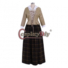 Cosplaydiy Outlander Scottish Cosplay Costume Adult Women Medieval Victorian Dress Custom Made