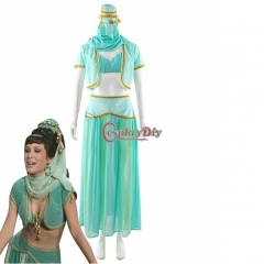 I Dream of Jeannie-Jeannie's Sister Jeannie II Green Dress Cosplay Costume