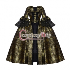 Cosplaydiy Women's Queen Marie Antoinette Rococo Ball Gown Gothic Victorian Dress Costume