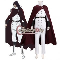 Anime Bleach Ritter Yhwach Cosplay Costume Men's White Military Uniform Suit Halloween Cloak Uniform Outfits