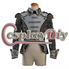 Medieval Aristocrat Style Costume Men's Vintage Punk Masquerade Coat Musical Stage Performance Outfits