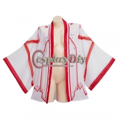 Anime Sword Art Online Asuna Cosplay Costume Women Cardigan Coat Halloween Carnival Party Role Play Cloak