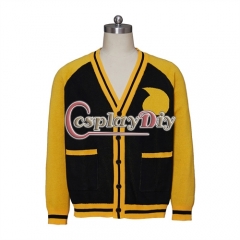 Anime Soul Eater Cosplay Costume Adult Button Knitted Cardigan Sweater Halloween Carnival Party Coat