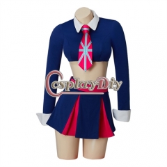 Movie Austin Powers Fook Who Twins Cosplay Costume Women Sexy Crop Top Short Skirts Suits Halloween Party Outfits