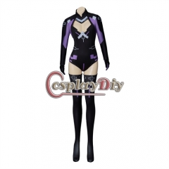 Game Hyperdimension Neptunia Cosplay Costume Women Sexy Bodysuit with Gloves Stocking Halloween Carnival Jumpsuit Suits