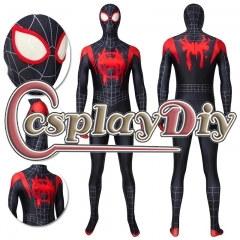 Miles Morales Suit Into The Spider Verse Black Bodysuit