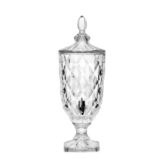 Diamond Pattern 3L Glass Juice Dispenser