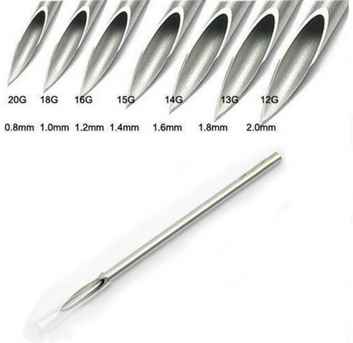 Piercing Needles Sterile Body Piercing Needles Assorted Sizes Sterile Tattoo Needles Supply