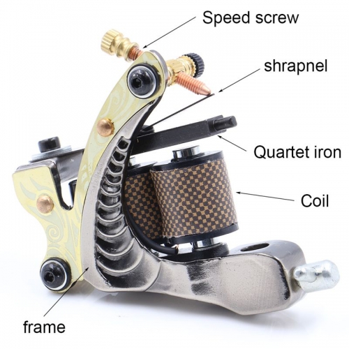 Professional Handmade Tattoo Machine Tattoo Gun For Liner Shader