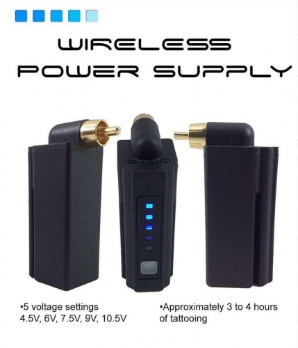 Wireless Mini Tattoo Power Supply RCA&DC Connection Available Tattooing Permanent Makeup Equipment