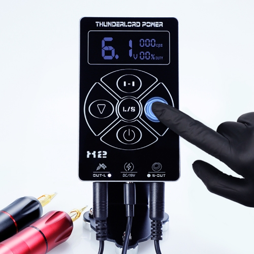 THUNDERLORD X2 Digital Dual LCD Display Tattoo Power Supply