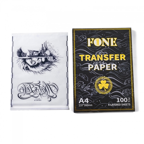 100 Sheets A4 Size Tattoo Transfer Paper for Thermal Copier Template Paper for Tattoo Artist