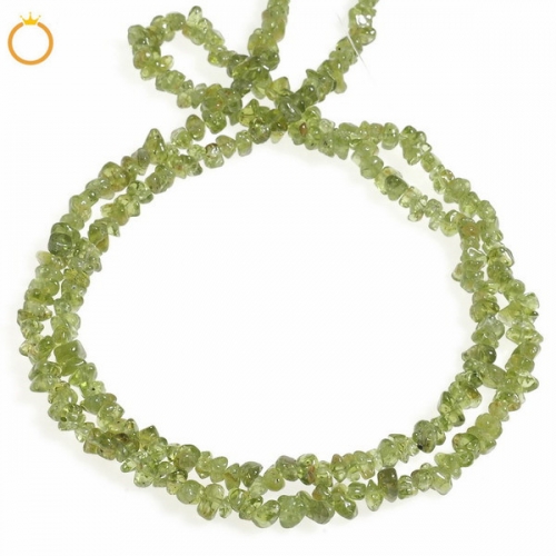 CBW04 Wholesale 3-6mm Chips Peridot Beads Natural Rough Gemstone Strand