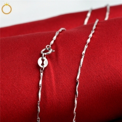 SSN226 Sterling 925 Silver Necklace Simple Link Chain for Women Girls