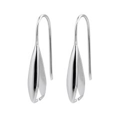 SSE248 Earring Components with Pinch Bails 925 Silver Earwires French Hook